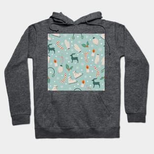 Pattern with cute Winter elements Hoodie